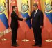 El presidente chino Xi Jinping recibió al mandatario ecuatoriano Daniel Noboa en el el Gran Palacio del Pueblo.