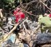El accidente provocó un incendio que dificultó el acceso a la zona del impacto.