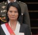 La presidenta de Perú, Keiko Fujimori, durante la ceremonia en la que fue reconocida como jefa suprema de las Fuerzas Armadas.