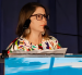 Juanita Goebertus, directora para las Américas de Human Rights Watch, en un foro internacional sobre derechos humanos.