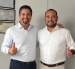 Javier Orti y Héctor Párraga, presidente de Avanza y candidato a la alcaldía de Portoviejo.
