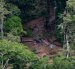 Un campamento clandestino de minería ilegal cerca del río Mangle este 14 de agosto de 2026, en la selva del Tapón del Darién.