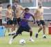 El delantero del FC Barcelona Lamile Yamal durante el entrenamiento del primer equipo en las instalaciones de Sant Joan Despí previo al partido de segunda jornada de LaLiga EA Sports contra el Elche CF.