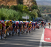 El pelotón durante la quinta etapa de La Vuelta a España, este miércoles, que se disputa entre Falset y Roquetes (Tarragona)