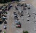 Vista aérea de viviendas dañadas en la localidad de Delight tras una inundación repentina, en el distrito de Nuwakot, Nepal, el 27 de agosto de 2026.