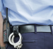 Agentes policiales durante el operativo de captura de los sospechosos.