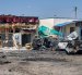 Daños causados ​​por misiles rusos en el pueblo de Pechenihy, en la región de Járkov (Ucrania), en un ataque perpetrado el 18 de agosto de 2026.