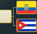 Ecuador y Cuba buscan los cuartos de final del Mundial de Comidas.