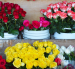 Imagen referencial. Puesto de flores.