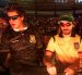 Los integrantes de Rawayana en la consola de música del escenario B.