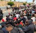 Un campamento temporal para migrantes que permanecen todavía en el territorio un mes después de la entrada de más de 70.000 personas a través de la frontera con Marruecos.