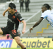 Frangoy Zambrano (i.), jugador de Liga de Quito.