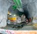El túnel subterráneo K'isa constituye la vía principal de acceso a los frentes de extracción a 5 km de profundidad.