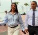 La alcaldesa subrogante, Tatiana Coronel, recorrió un baño del Malecón 2000 en compañía de Víctor Mieles, gerente de la Fundación Malecón 2000.
