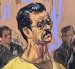 Un dibujo realizado por la artista Jane Rosenberg que muestra al presidente depuesto de Venezuela, Nicolás Maduro.