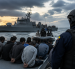 Imagen referencial del operativo marítimo en el que fueron trasladados 28 tripulantes hacia el puerto de Manta.