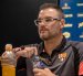 Pablo Trobbiani, director técnico de Barcelona SC, en rueda de prensa en estadio Monumental.