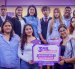 Ministra de Educación, Gilda Alcívar, durante la presentación del programa de becas Talento Joven, en Guayaquil.
