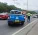 Agentes de tránsito cerraron dos carriles de la vía Perimetral tras el accidente.
