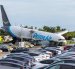 Un avión de carga de Amazon Prime Air fue captado este 6 de septiembre luego de que se saliera de pista y se estrellara tras aterrizar en el en el Aeropuerto Internacional de Miami, en Miami (FL, EE.UU.).