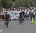Ciclistas, atletas y otros ciudadanos marcharon el 6 de septiembre, en la avenida Samborondón, para exigir seguridad vial.