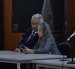 El expresidente Lenín Moreno y su esposa, Rocío González, en la audiencia de suspensión condicional de la pena del caso Sinohydro.
