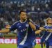 Aníbal Leguizamón en el festejo de gol para Emelec, en la victoria ante Manta por la fecha 29 de la LigaPro.