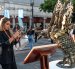 Neumáticos y otros residuos se transforman en obras de arte en Guayaquil.