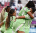 Italia celebra su clasificación a los octavos de final.