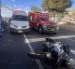 En un siniestro en la av. Simón Bolívar, en la Loma de Puengasí, un motociclista falleció. Un bus estuvo involucrado.