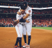 José Altuve durante su participación con los Astros de Houston en las Grandes Ligas.