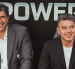 Matías Biscay (der.) junto a Marcelo Gallardo (izq.) durante su etapa en River Plate.