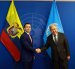Noboa visitará a finales de septiembre Nueva York para participar en la Asamblea General de la ONU.