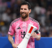 Lionel Messi celebra la conquista del torneo Campeones Cup, que Inter Miami ganó este miércoles a Cruz Azul en el estadio NU.