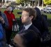 Fotografía de archivo, tomada el pasado 25 de marzo, en la que se captó a director ejecutivo de Meta, Mark Zuckerberg (c), en Los Ángeles (CA, EE.UU.). EFE/Chris Torres