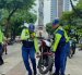En diferentes sectores del centro se retiraron motos.