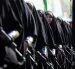 Mujeres militares iraníes de la fuerza paramilitar Basij, perteneciente al Cuerpo de la Guardia Revolucionaria Islámica, participan en un acto militar.