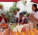 Ligia, Rosalía y Bella Criollo (de izquierda a derecha), en el Mercadito Agroecológico, en San Antonio de Pichicha.