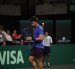 El tenista ecuatoriano Andrés León no pudo en su partido de singles.