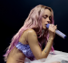 Tini Stoessel durante un concierto.