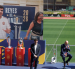 El presidente de la Real Federación Española de Fútbol (RFEF), Rafael Louzán (2d) durante el acto de renovación del seleccionador absoluto, Luis de la Fuente (d).