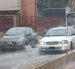 En la avenida Benjamín Carrión, en el norte de Guayaquil, se registró acumulación de agua tras la intensa lluvia la mañana de este miércoles 23 de septiembre.