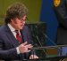 El presidente de Argentina, Javier Milei, en la Asamblea General de la ONU.