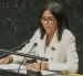 Delcy Rodríguez anunció que en su país habrá elecciones y que se buscarán condiciones de igualdad para todas las fuerzas políticas.