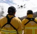 Con drones se monitorea el cerro Casitagua tras el incendio forestal.