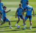 Los Jugadores de la selección española durante el entrenamiento.