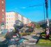 Un vehículo quedó volcado tras un choque registrado en la avenida Quitumbe Ñan y Amaru Ñan, al sur de Quito.