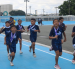 Niños compiten durante una de las pruebas de los XVII Juegos Nacionales de Menores 2026, en Guayaquil.