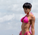 Shyare Andrade participó en el desfile de traje de baño de Miss Grand International 2026.