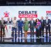 Fotografía de los candidatos por la alcaldía de Lima en los debates electorales previos a las elecciones municipales en Lima (Perú)